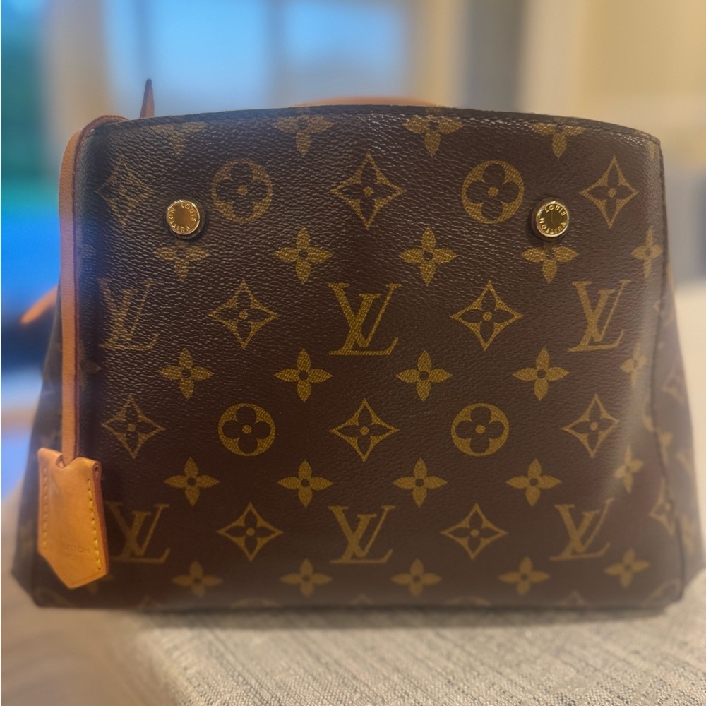 Louis Vuitton Monogram Canvas Cosmetic Pouch in Brown and Tan